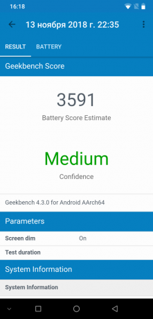 UMIDIGI Z2 Pro: Geekbench Battery