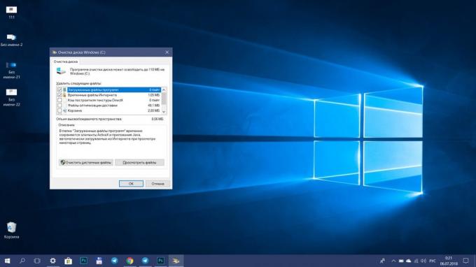 Hur man påskynda Windows 10. rengör skivan