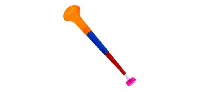 Sports attribut: fotboll vuvuzela