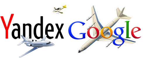 Hur använder jag Google eller Yandex hitta önskad flygning