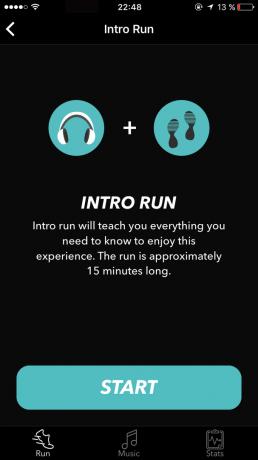 app, iOS, löpning