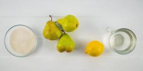 Ett enkelt recept av sylt av päron
