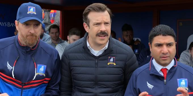 Skott från den andra säsongen av tv -serien "Ted Lasso"