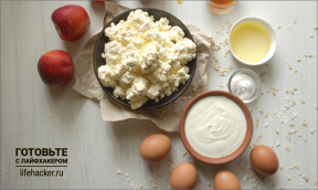 Den idealiska frukost: ost pinnar med nektariner