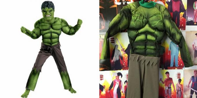 Kostymer för pojkar: Hulk