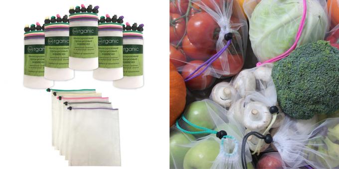 Ekopåsar för lagring av frukt och grönsaker Organicbug