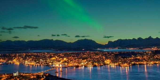 Invånare i staden Tromsø är mycket sällan lider av säsongsbunden depression, trots natten utanför fönstret 