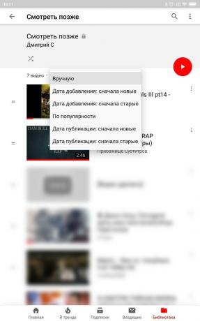 Användbara YouTube-funktioner för Android: Sortera videor i Watch Later List