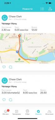 Översikt Runkeeper mobil applikation för iPhone