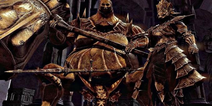 Ornstein och bödel Drakonoborets Smoug - Dark Souls