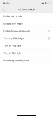 Xiaomi Mi Smart: val av åtgärder när du trycker