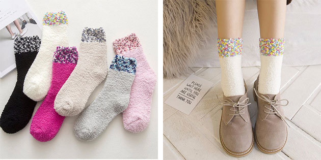 Vackra sockor: Varma kvinnors strumpor