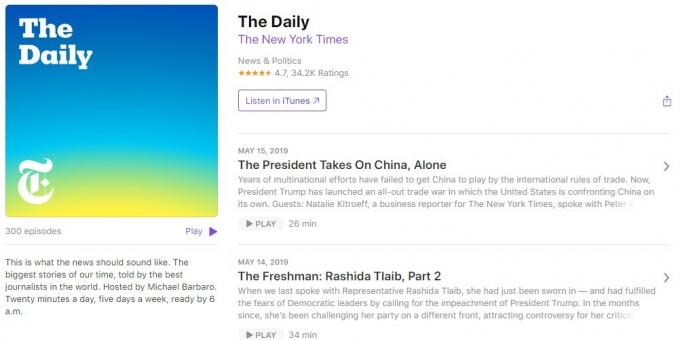 Intressant podcast: The Daily