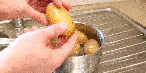 Hur snabbt skala potatisen