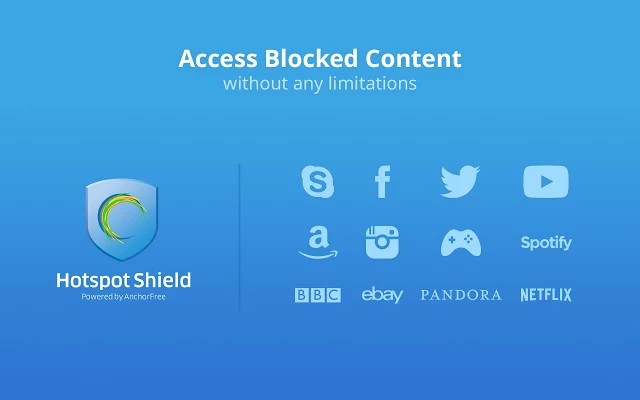 Gratis VPN för Chrome: Hotspot Shield 