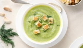 Broccoli och blomkål grädde soppa