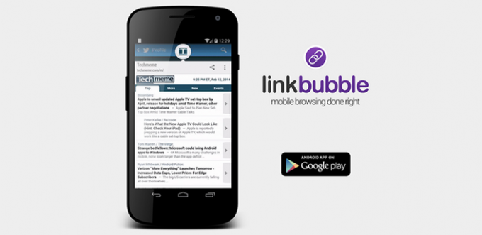 Länk Bubble för Android