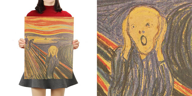 Affisch "Skriet" av Edvard Munch