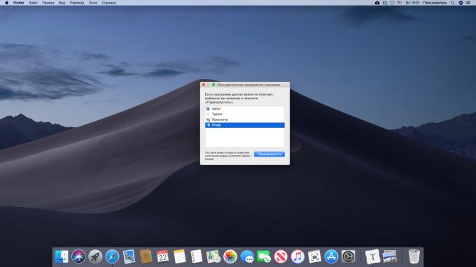 Konfigurera program på Mac tvångs avslutad