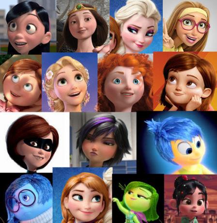 På Disney hjältinnor samma person