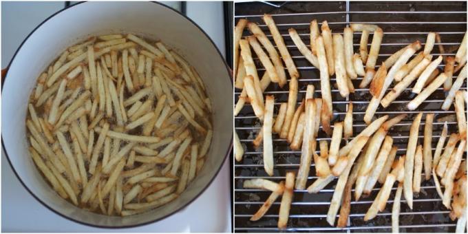 Hur laga pommes frites på en platta