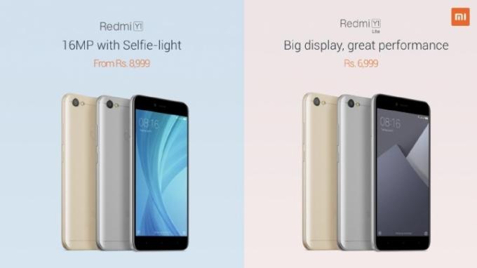 Redmi Y1 och redmi Y1 Lite nyheter