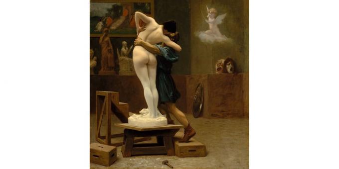 Parasocial Relations: Pygmalion and Galatea, målning av Jean-Léon Jerome, 1890
