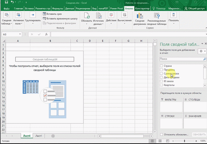 Pivottabeller i Excel