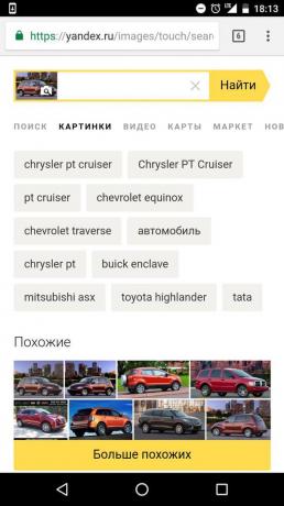 "Yandex" Sök efter bild
