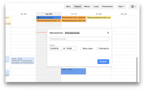 I «Google Calendar" var påminnelser