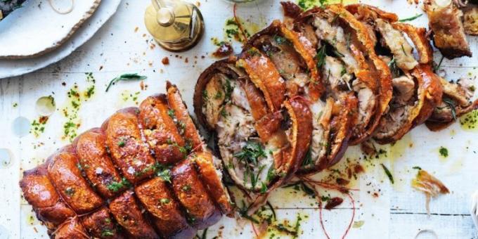 Fläsk i ugnen: Italienska porchetta från Jamie Oliver