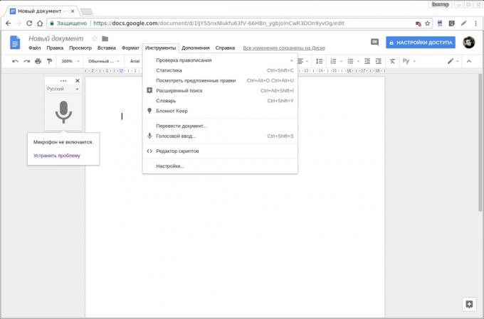 Google Docs add-ons: röststyrning