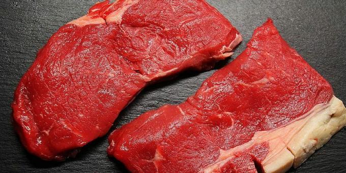 Vilka livsmedel innehåller mycket järn: rött kött