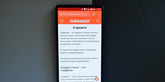 Doogee Mix: ramlösa skärm