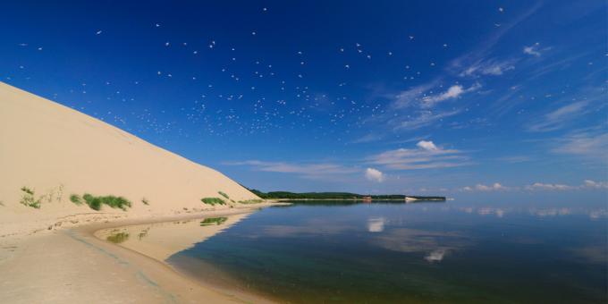 Sevärdheter i Kaliningrad: National Park Curonian Spit