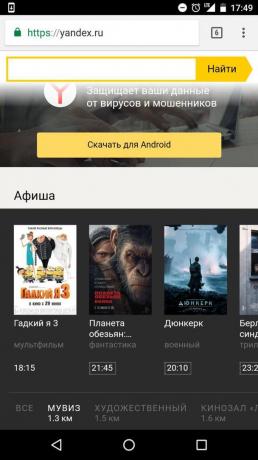 "Yandex" schema vald biograf