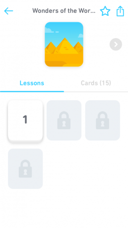 Tinycards: inlärningsprocess