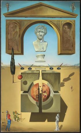 "Dematerialisering under Neros näsa." Salvador Dali