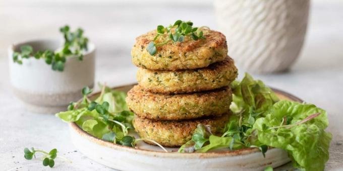 Broccoli och quinoa kotletter