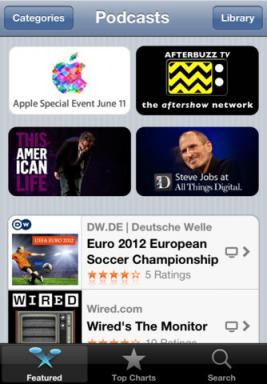 Podcasts - en ny fristående program för Apples Podcasts