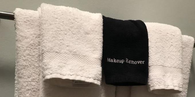 service hotell: handdukar makeup