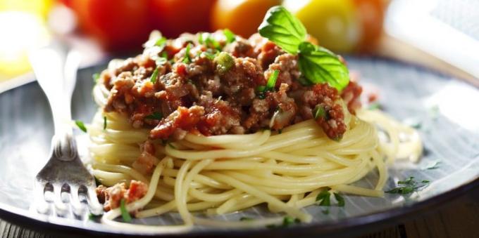 Pasta recept: spagetti bolognese