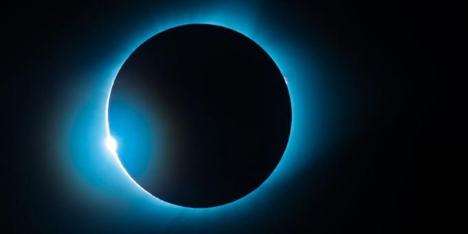 bästa bilder i 2019: en total solförmörkelse