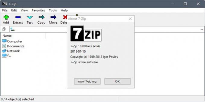 7zip - ett gratis program för att skapa och extrahera arkiv