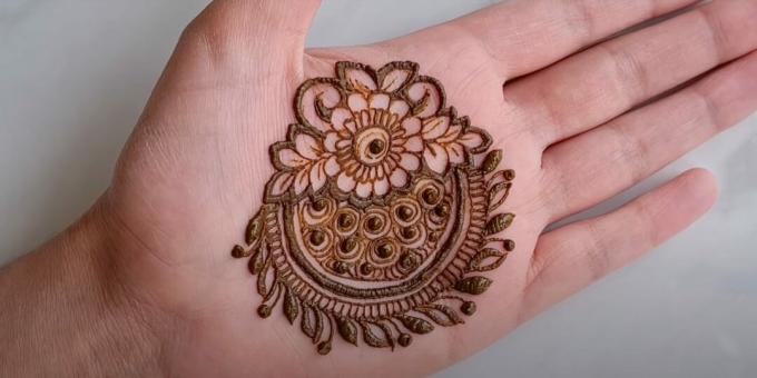 Henna mandala ritning