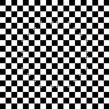 Optiska illusioner. schackbräde