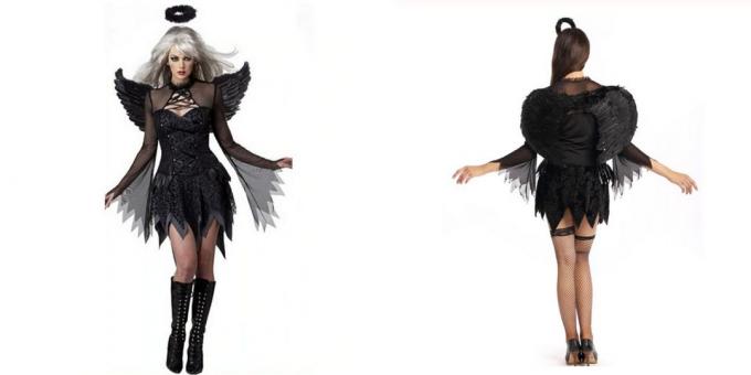 Fallen Angel kostym för Halloween med AliExpress