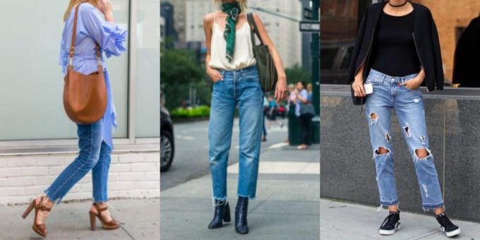 De mest fashionabla kvinnors byxor: jeans med rå underkant