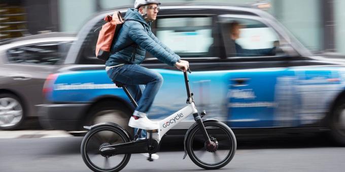 Folding elektriska cykel Gocycle GX: batteri kommer att pågå i 64 kilometer