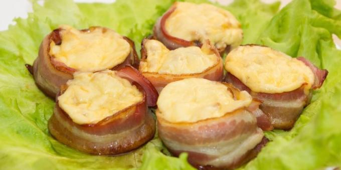 Recept: fyllda champinjoner med bacon